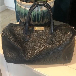 Burberry leather embossed grain “doctor” bag